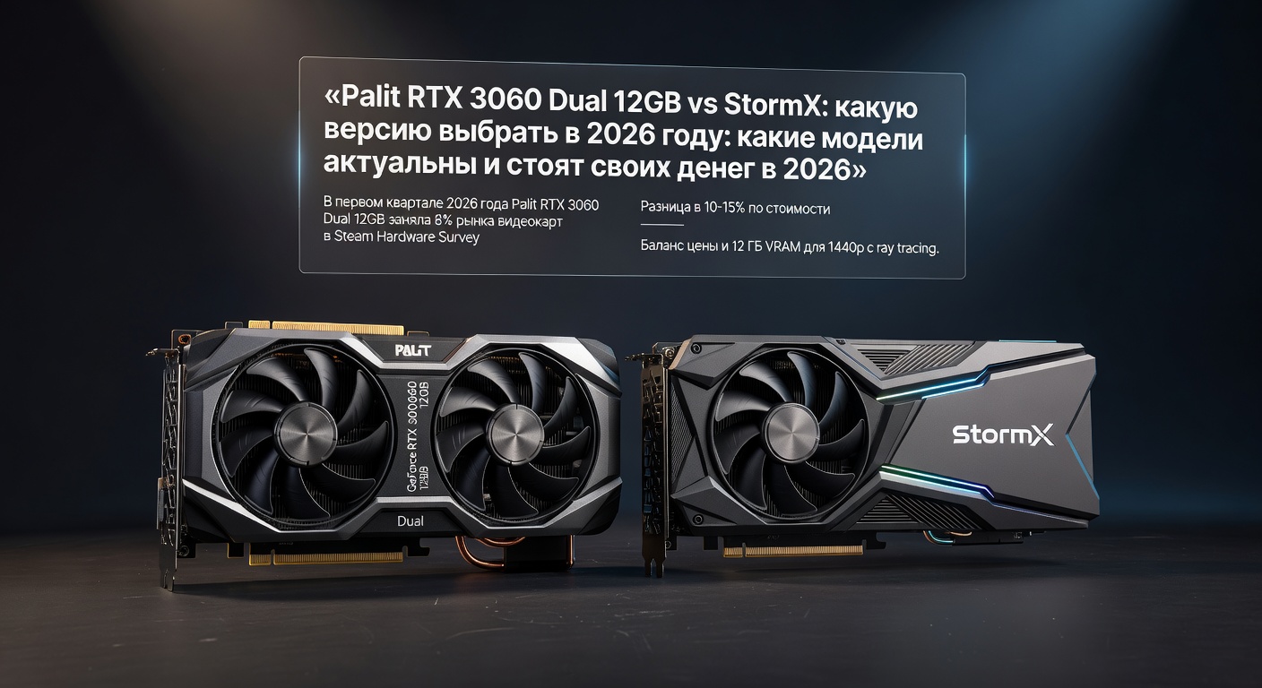 Palit RTX 3060 Dual 12GB vs StormX: какую версию выбрать в 2026 году: какие модели актуальны и стоят своих денег в 2026