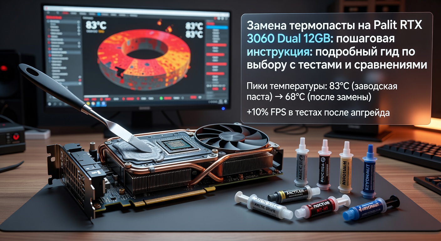 Замена термопасты на Palit RTX 3060 Dual 12GB: пошаговая инструкция: подробный гид по выбору с тестами и сравнениями