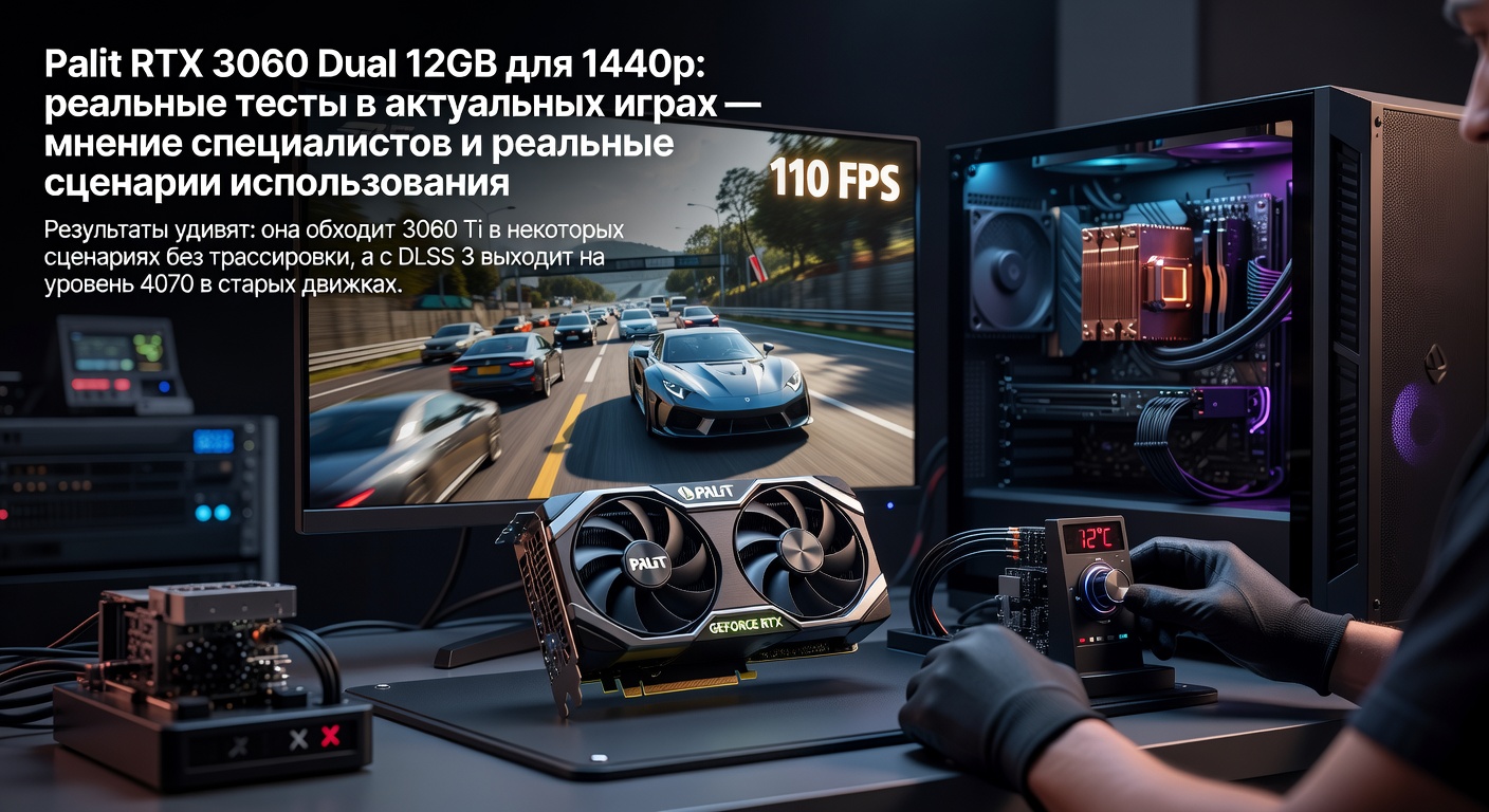 Palit RTX 3060 Dual 12GB для 1440p: реальные тесты в актуальных играх — мнение специалистов и реальные сценарии использования