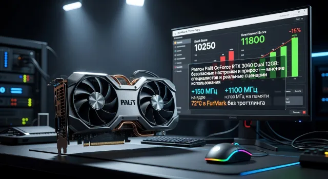 Разгон Palit GeForce RTX 3060 Dual 12GB: безопасные настройки и прирост — мнение специалистов и реальные сценарии использования